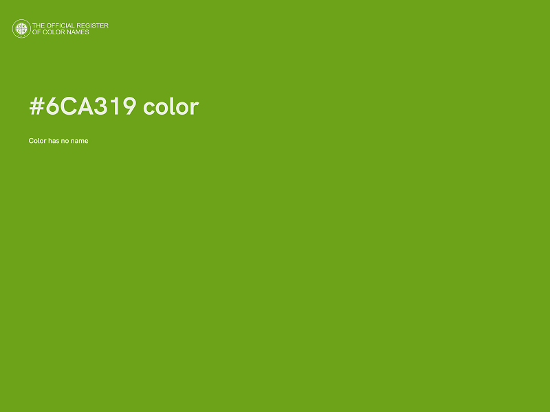 #6CA319 color image
