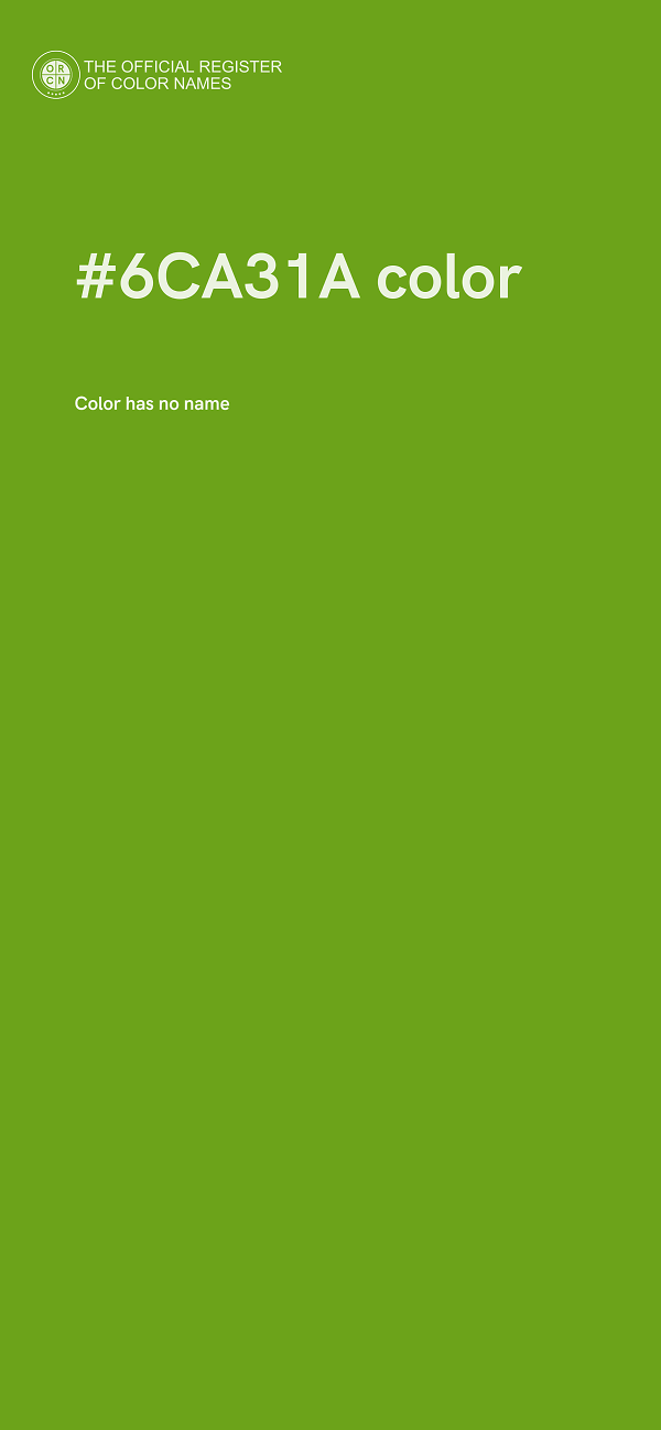 #6CA31A color image