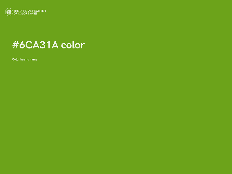 #6CA31A color image