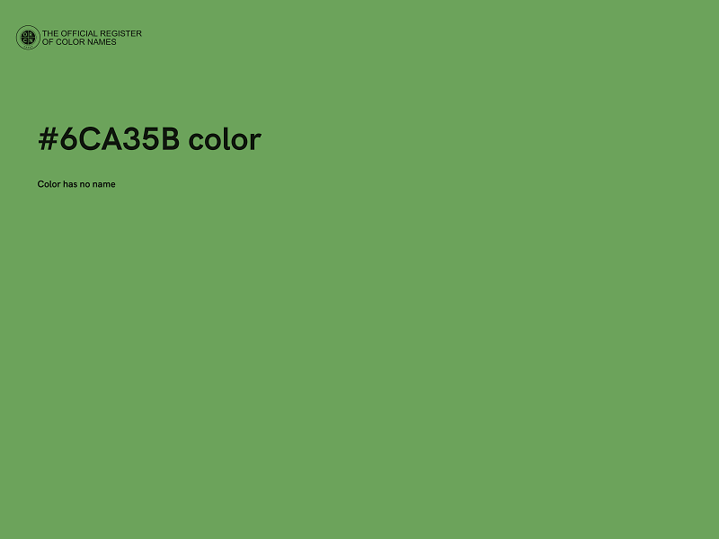 #6CA35B color image