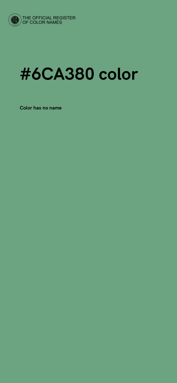 #6CA380 color image