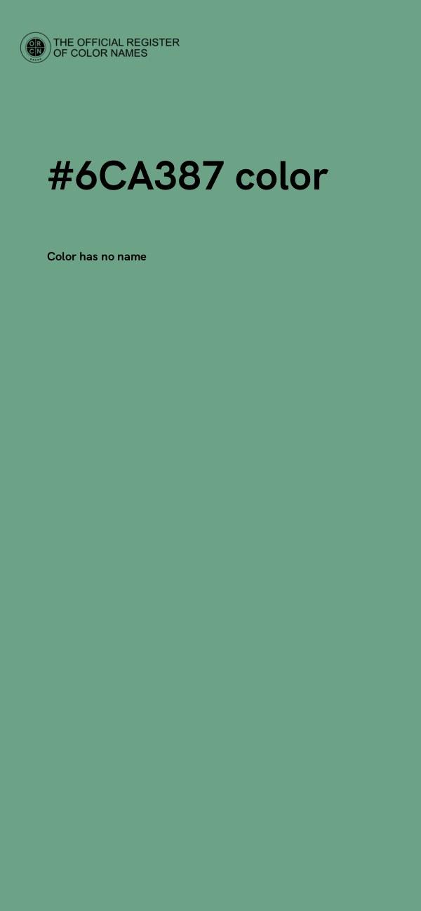 #6CA387 color image