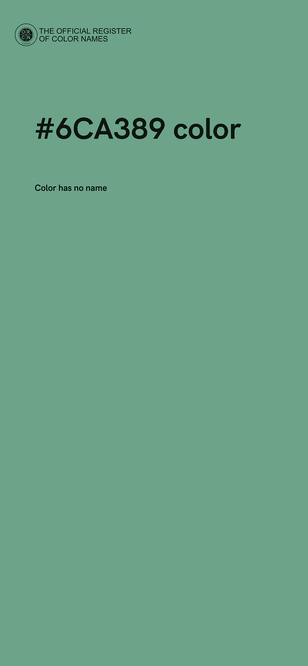 #6CA389 color image