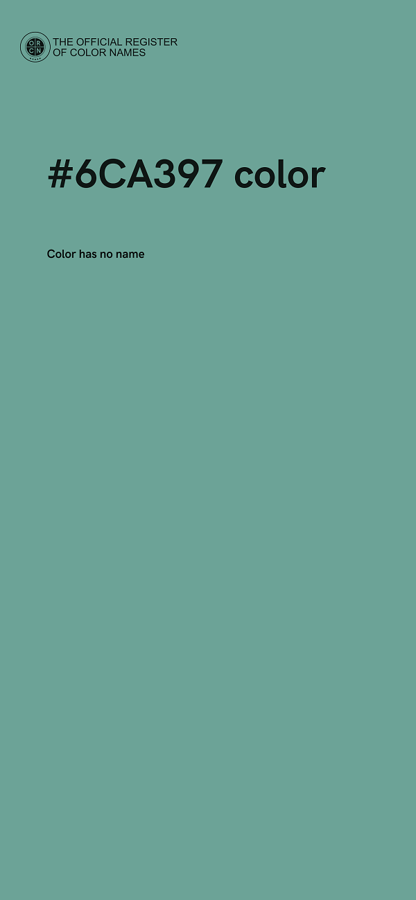 #6CA397 color image