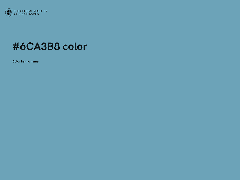 #6CA3B8 color image