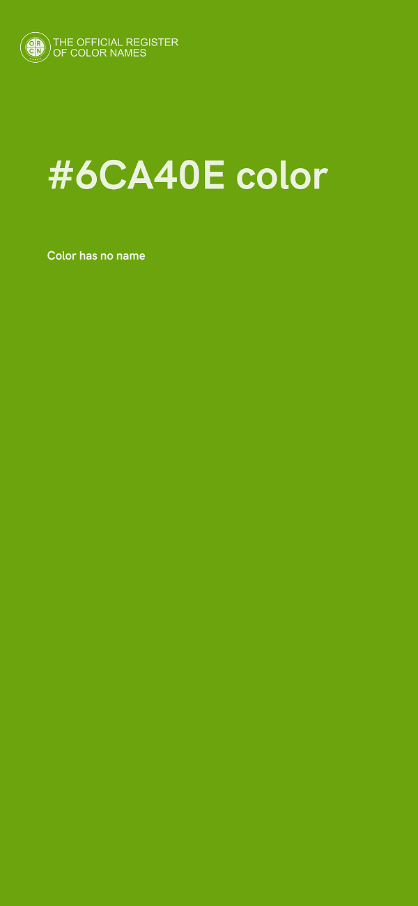 #6CA40E color image