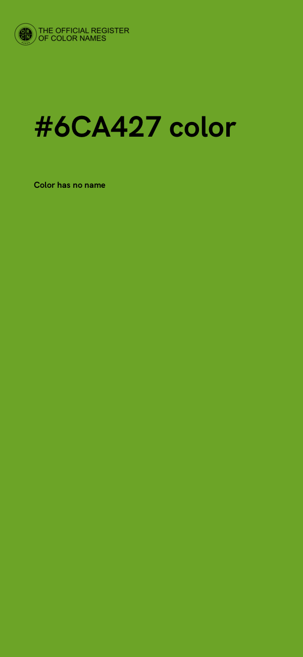 #6CA427 color image