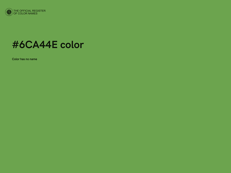 #6CA44E color image