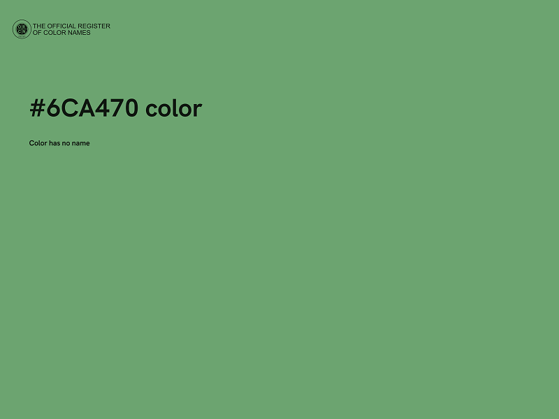 #6CA470 color image