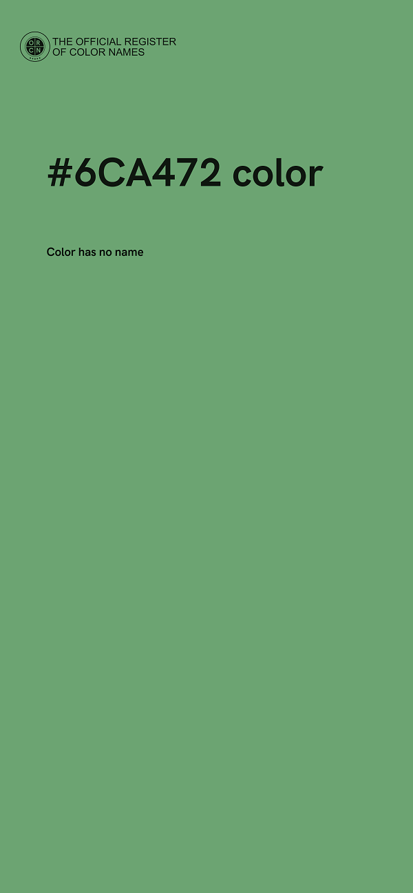 #6CA472 color image