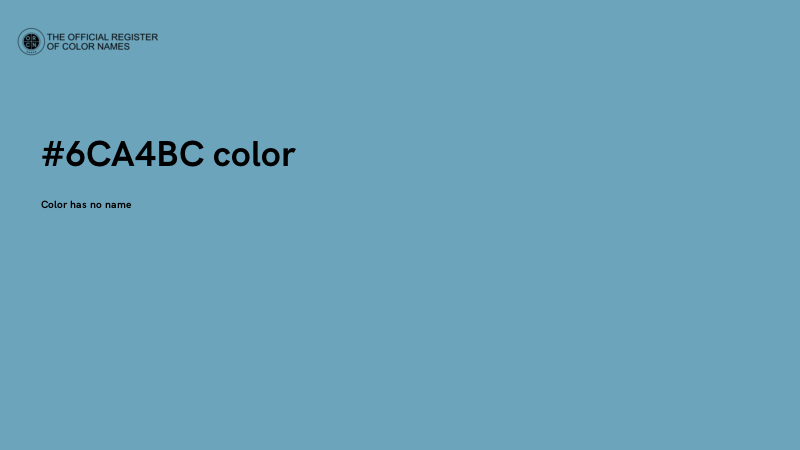 #6CA4BC color image