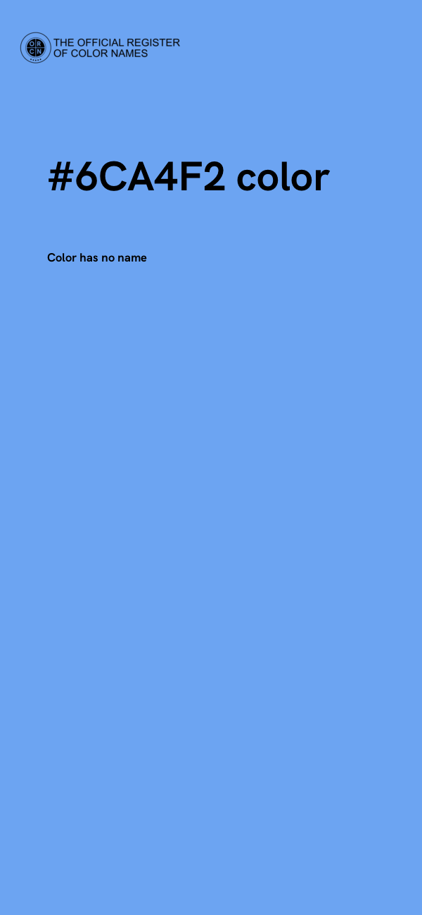 #6CA4F2 color image