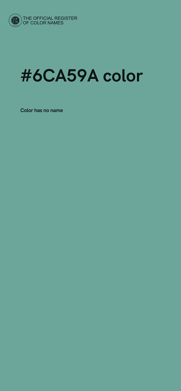 #6CA59A color image