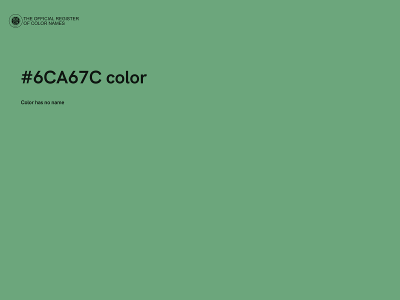 #6CA67C color image