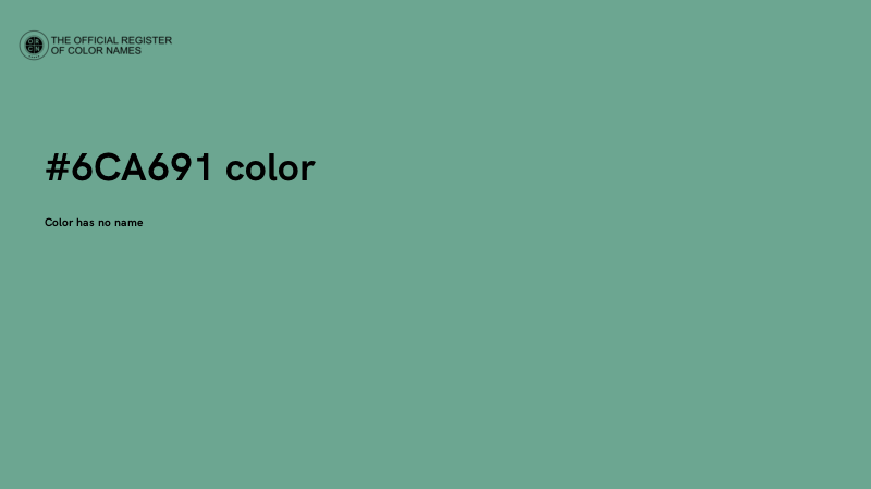 #6CA691 color image