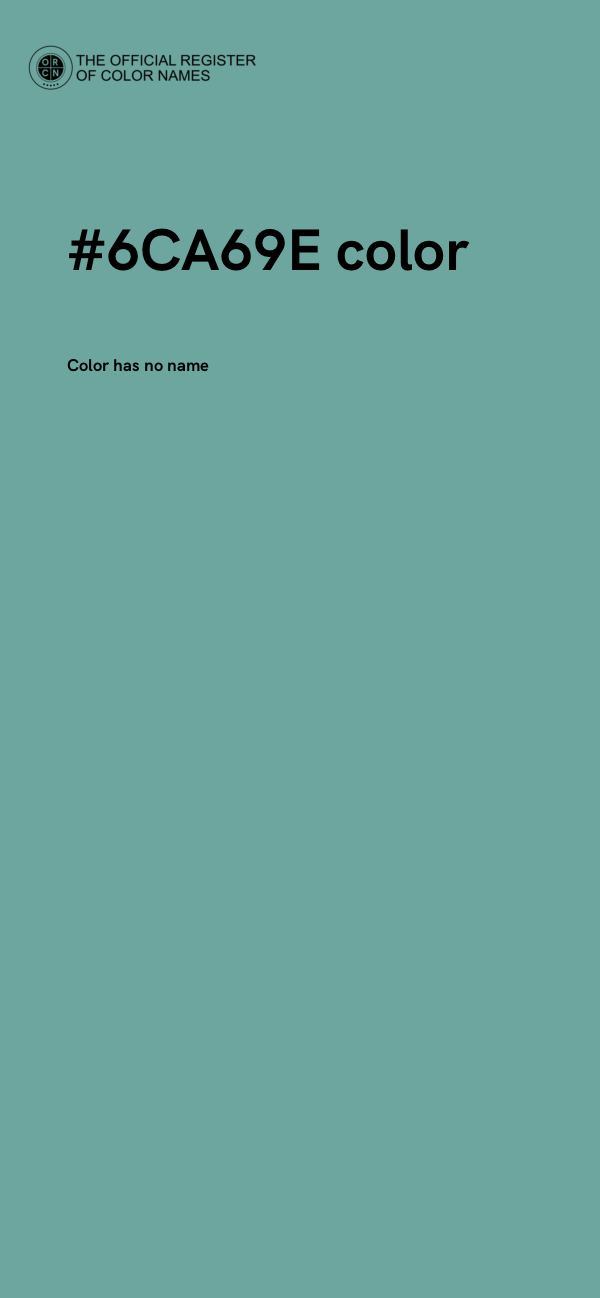 #6CA69E color image