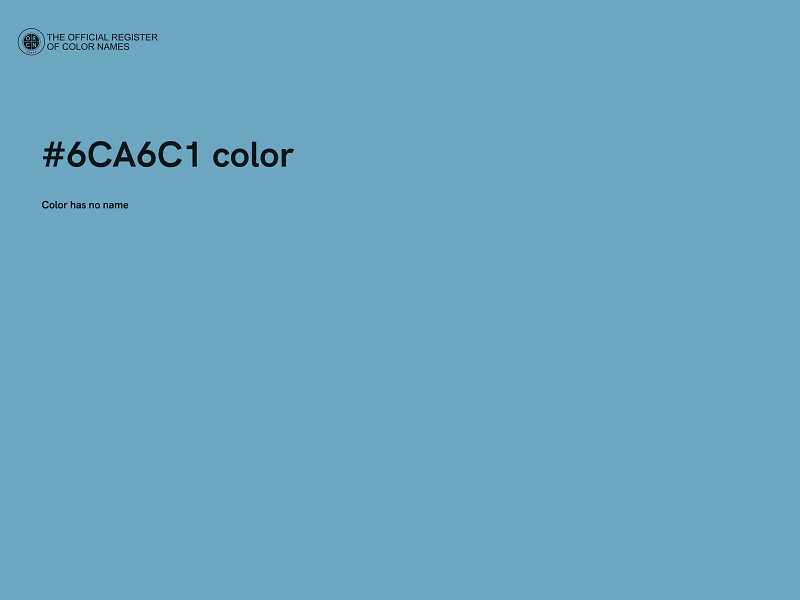 #6CA6C1 color image