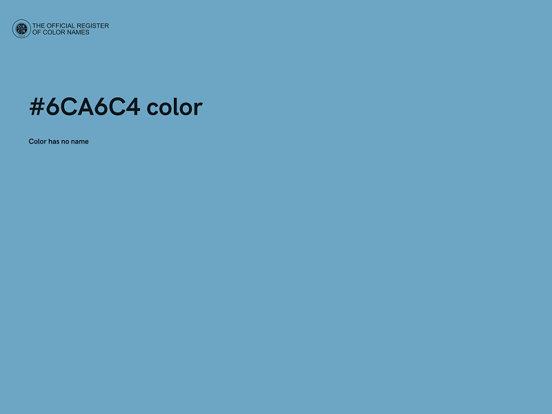 #6CA6C4 color image