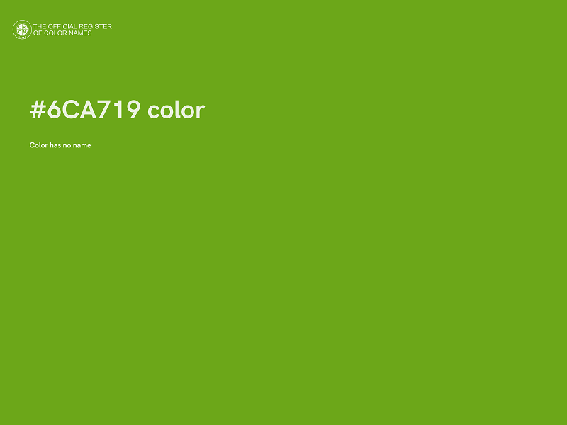 #6CA719 color image