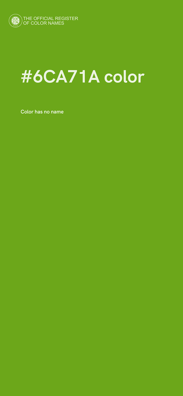 #6CA71A color image