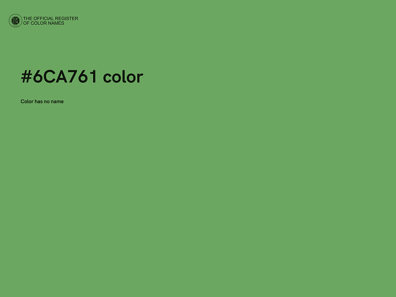 #6CA761 color image
