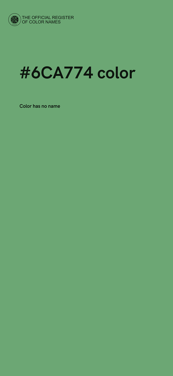 #6CA774 color image