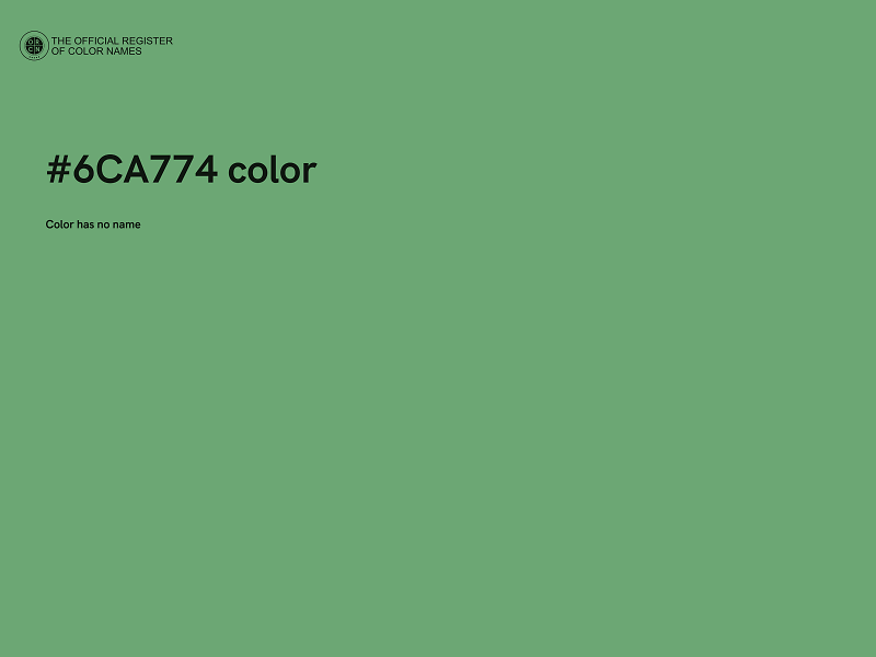 #6CA774 color image