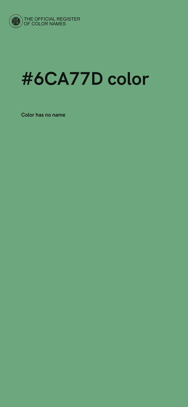 #6CA77D color image