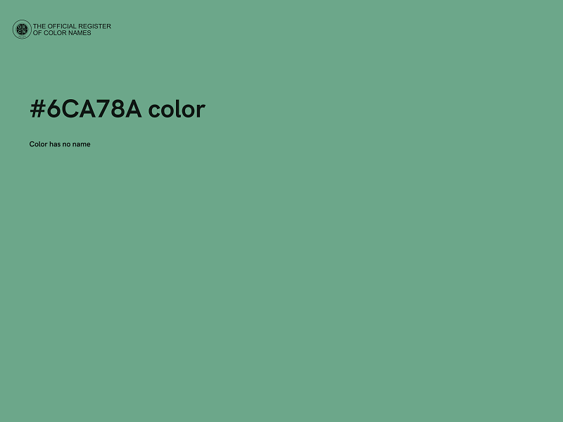 #6CA78A color image