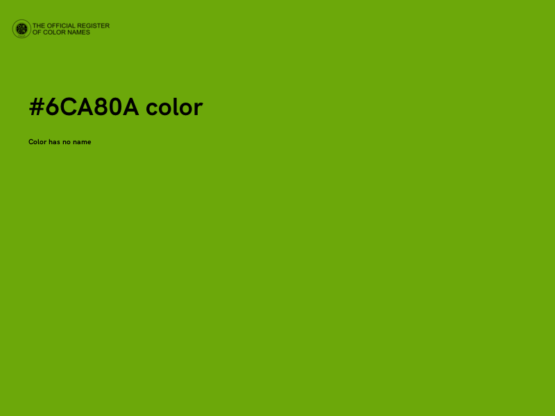 #6CA80A color image