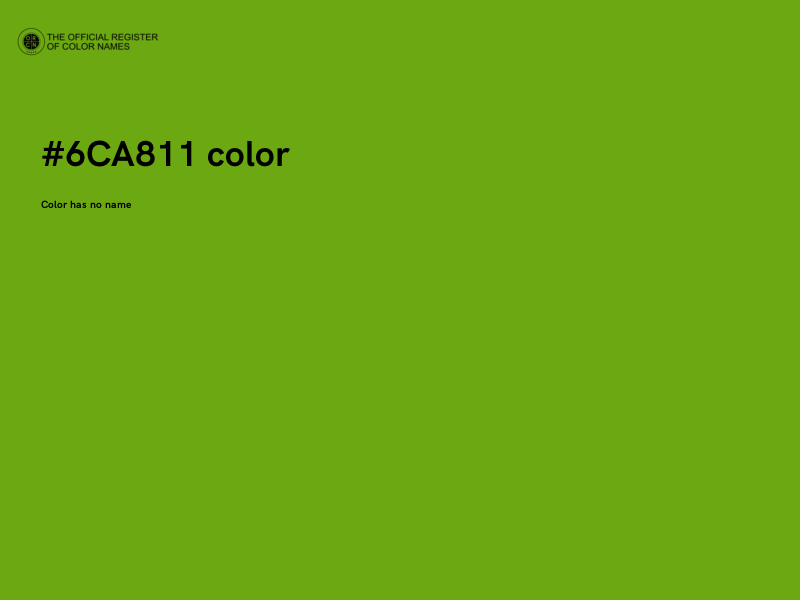 #6CA811 color image