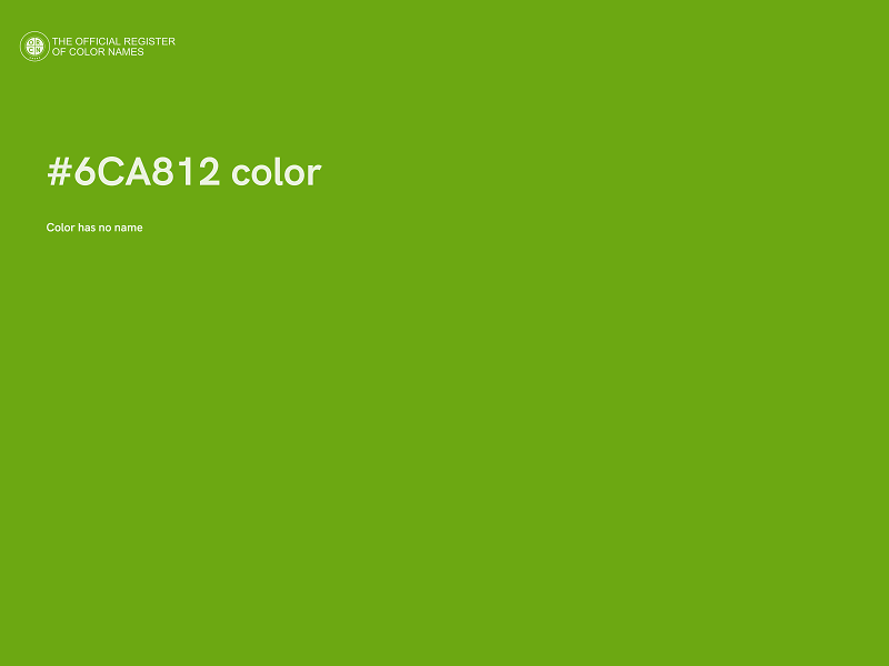 #6CA812 color image