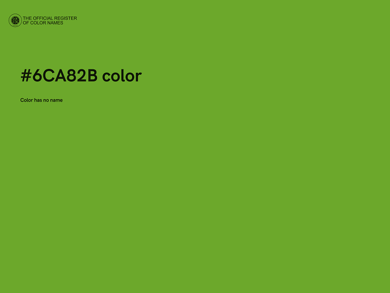 #6CA82B color image