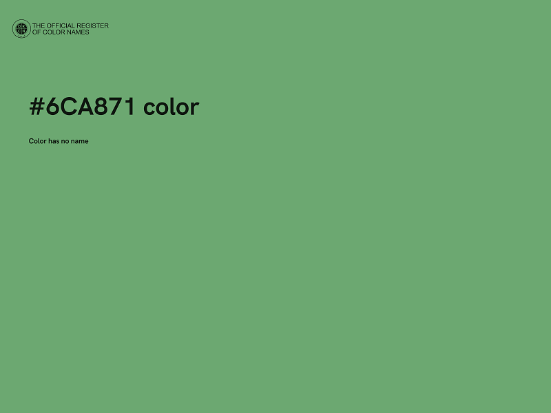 #6CA871 color image