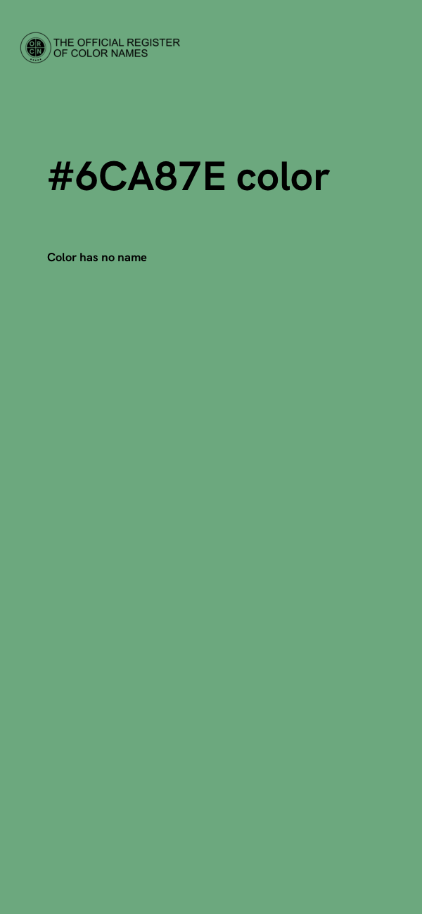 #6CA87E color image