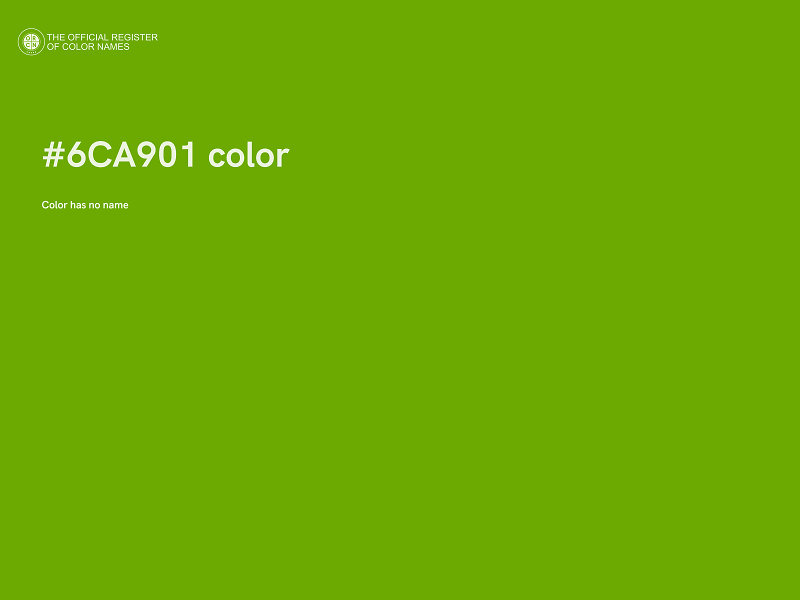 #6CA901 color image