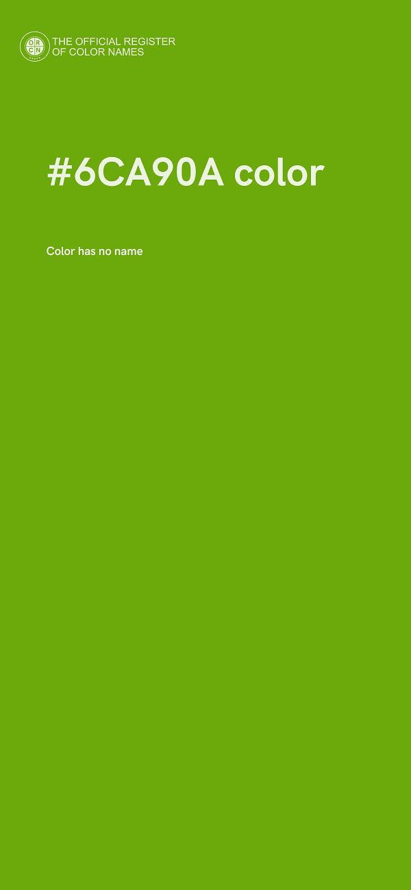 #6CA90A color image