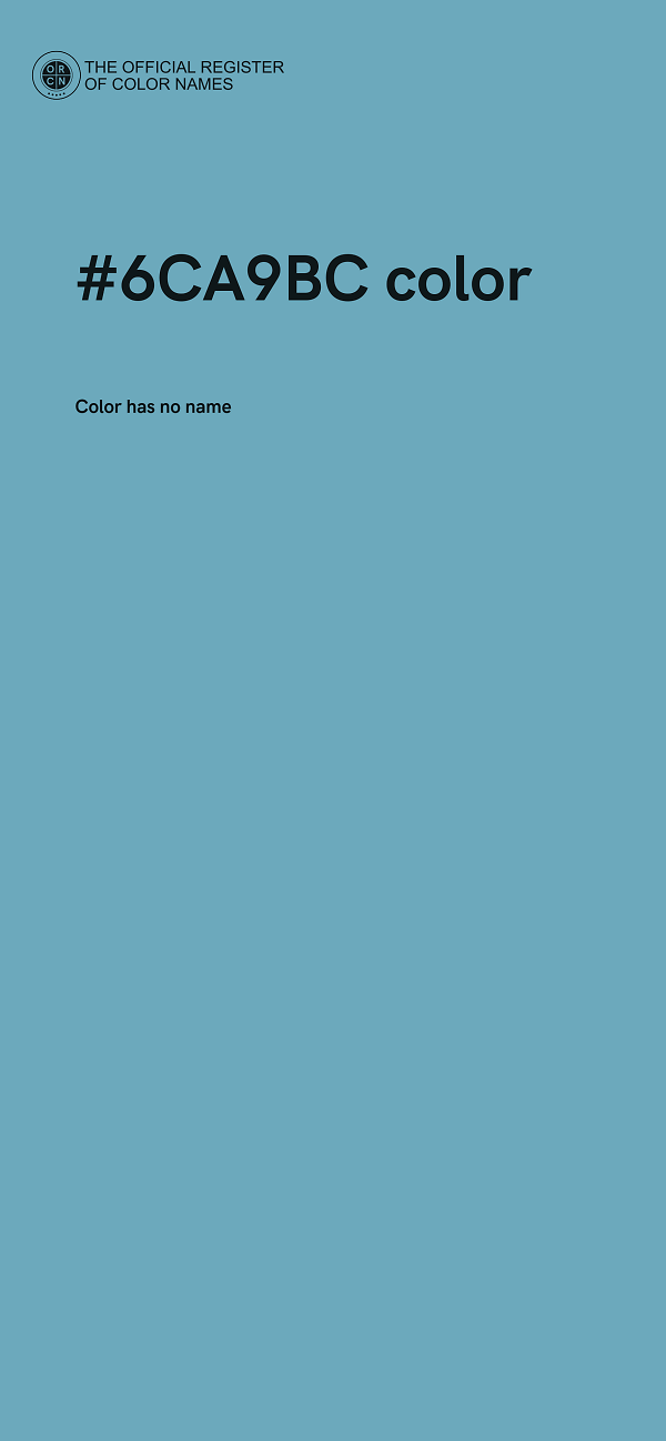 #6CA9BC color image