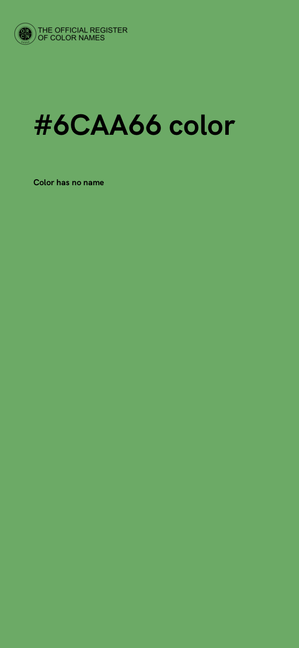 #6CAA66 color image