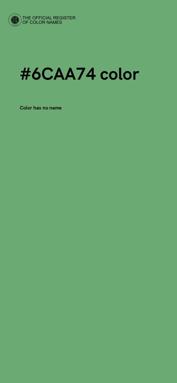 #6CAA74 color image