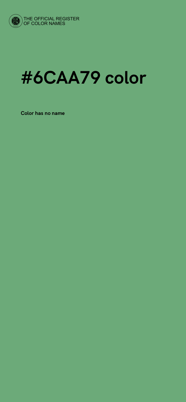 #6CAA79 color image
