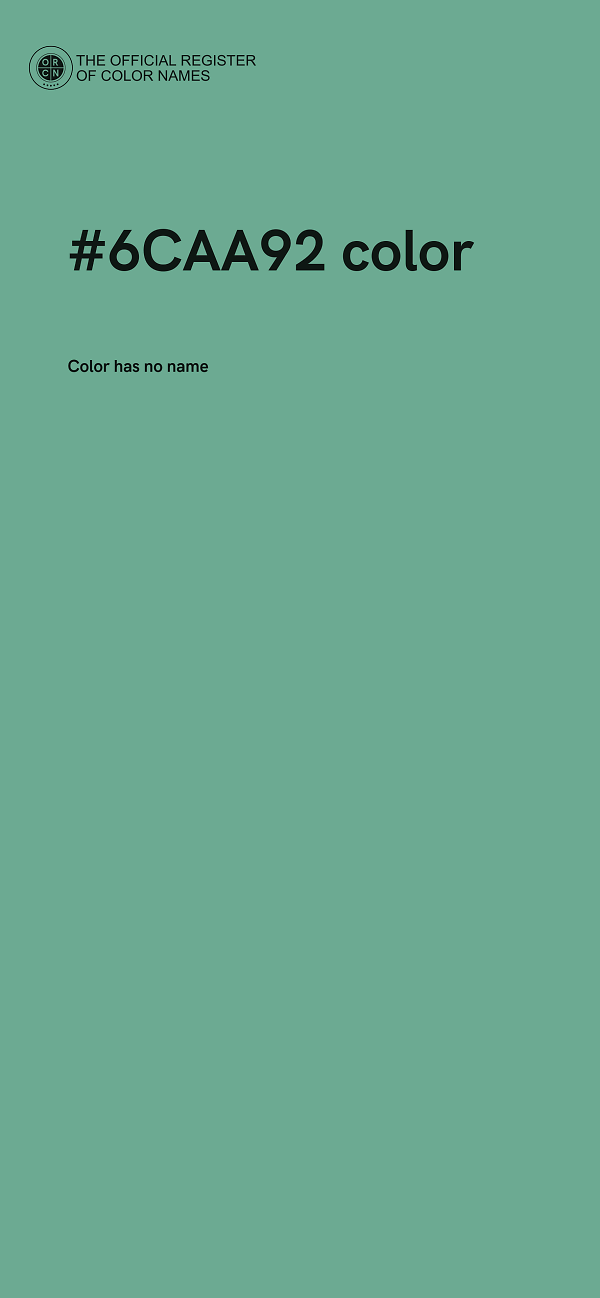 #6CAA92 color image
