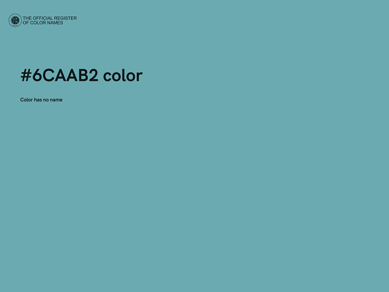 #6CAAB2 color image