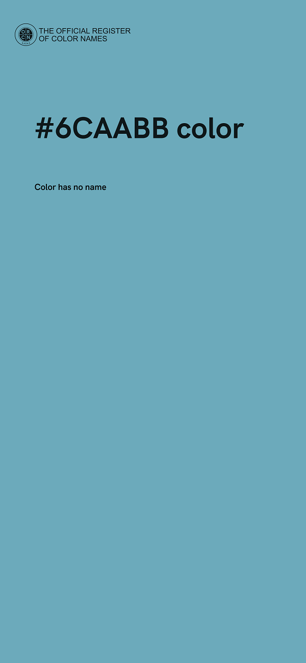 #6CAABB color image