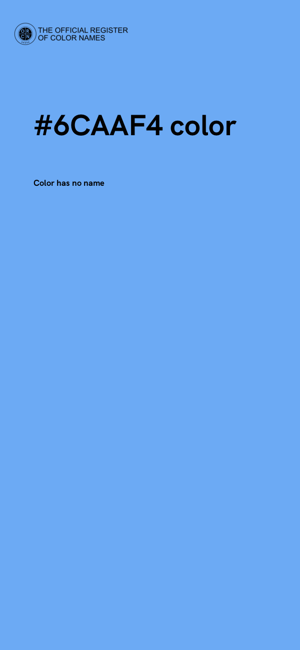 #6CAAF4 color image