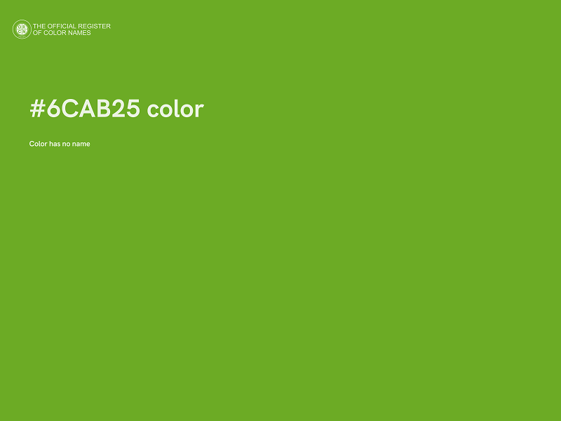 #6CAB25 color image