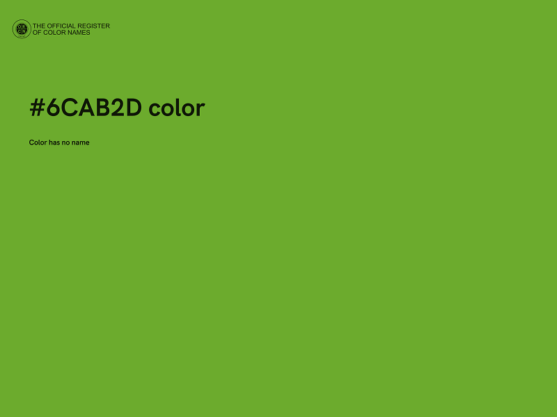 #6CAB2D color image