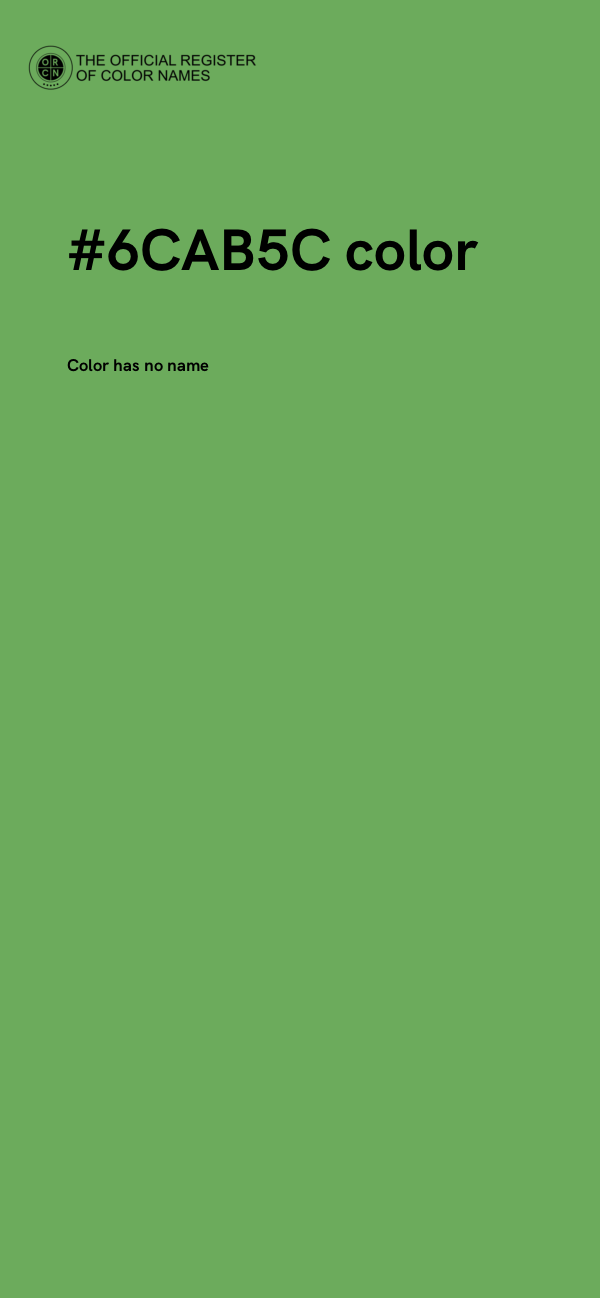 #6CAB5C color image