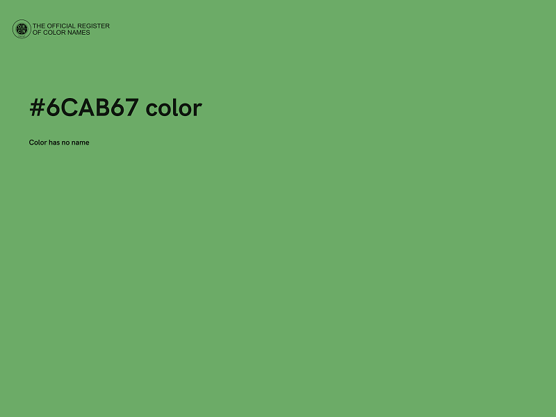 #6CAB67 color image