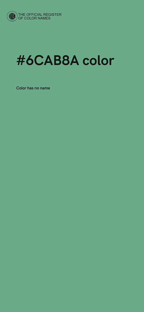#6CAB8A color image